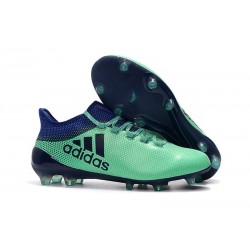 Nouveau Crampons de Football - Adidas X 17.1 FG Vert Aero Encre Vert