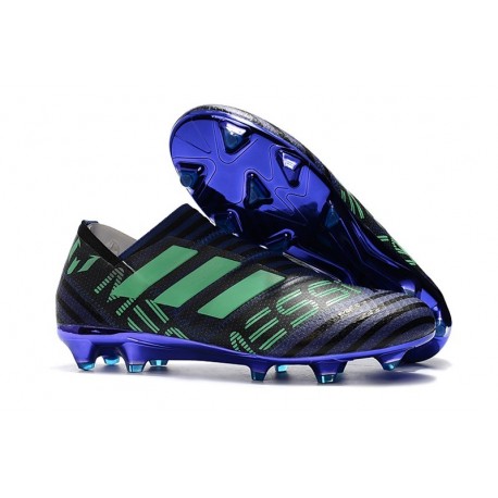 Crampons de Football Hommes - adidas Nemeziz 17+ 360 Agility FG Encre Vert Noir