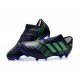 Crampons de Football Hommes - adidas Nemeziz 17+ 360 Agility FG Encre Vert Noir