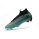 Nouvelles Chaussures de football Nike Mercurial Superfly VI Club Ronaldo FG Jade Or Vif Noir