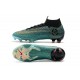 Nouvelles Chaussures de football Nike Mercurial Superfly VI Club Ronaldo FG Jade Or Vif Noir