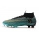 Nouvelles Chaussures de football Nike Mercurial Superfly VI Club Ronaldo FG Jade Or Vif Noir