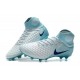 Nike Magista Obra 2 FG Nouveaux Crampons Foot Pour Hommes Blanc Bleu