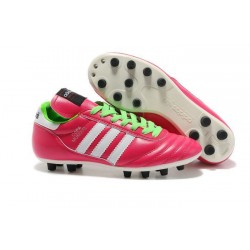 Coupe du monde 2014 Chaussure Adidas Copa Mundial FG Rose Blanc Vert