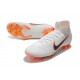 Nouvelles Chaussures de football Nike Mercurial Superfly VI 360 Elite FG Blanc Gris Métallique Orange Total