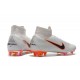 Nouvelles Chaussures de football Nike Mercurial Superfly VI 360 Elite FG Blanc Gris Métallique Orange Total