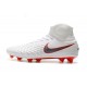 Nike Magista Obra 2 FG Nouveaux Crampons Foot Pour Hommes Blanc Gris Métallique Carmin