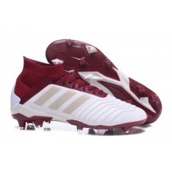 adidas Predator 18.1 FG - Chaussures de Football Adidas Blanc Rouge