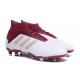 adidas Predator 18.1 FG - Chaussures de Football Adidas Blanc Rouge