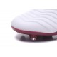 Chaussures adidas - Crampons Foot Adidas Predator 18+ FG Blanc Rouge