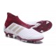 Chaussures adidas - Crampons Foot Adidas Predator 18+ FG Blanc Rouge