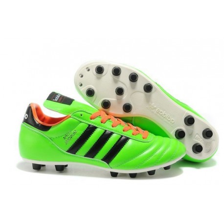 Nouveau Chaussure de Football Adidas Copa Mundial FG Vert Noir Orange