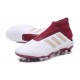 Chaussures adidas - Crampons Foot Adidas Predator 18+ FG Blanc Rouge