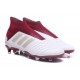 Chaussures adidas - Crampons Foot Adidas Predator 18+ FG Blanc Rouge