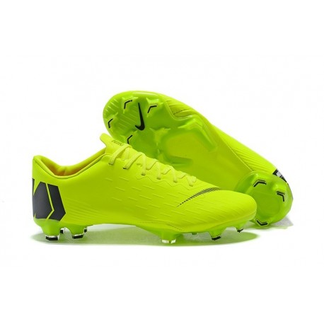 2018 Chaussures de football Nike Mercurial Vapor XII Pro FG Vert Noir