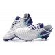 Nouveau Crampons foot Nike Tiempo Legend VII FG Blanc Violet