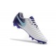 Nouveau Crampons foot Nike Tiempo Legend VII FG Blanc Violet