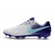 Nouveau Crampons foot Nike Tiempo Legend VII FG Blanc Violet