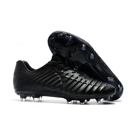 Nouveau Crampons foot Nike Tiempo Legend VII FG Tout Noir