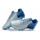 Nouveau Crampons foot Nike Tiempo Legend VII FG Bleu Argent