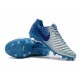 Nouveau Crampons foot Nike Tiempo Legend VII FG Bleu Argent