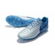 Nouveau Crampons foot Nike Tiempo Legend VII FG Bleu Argent