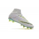 Crampon Foot Nouveaux Nike Hypervenom Phantom III DF Elite FG - Blanc Gris Métallique Volt