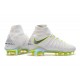 Crampon Foot Nouveaux Nike Hypervenom Phantom III DF Elite FG - Blanc Gris Métallique Volt