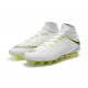 Crampon Foot Nouveaux Nike Hypervenom Phantom III DF Elite FG - Blanc Gris Métallique Volt