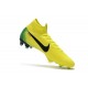 Nouvelles Chaussures de football Nike Mercurial Superfly VI 360 Elite FG Jaune Noir