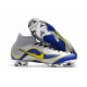 Nouvelles Chaussures de football Nike Mercurial Superfly VI 360 Elite FG Argent Bleu Jaune