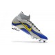 Nouvelles Chaussures de football Nike Mercurial Superfly VI 360 Elite FG Argent Bleu Jaune