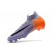 Nouvelles Chaussures de football Nike Mercurial Superfly VI 360 Elite FG Violet Orange Noir