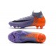 Nouvelles Chaussures de football Nike Mercurial Superfly VI 360 Elite FG Violet Orange Noir