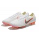 Nouveau Chaussures Football Nike Mercurial Vapor XII Elite FG - Blanc Gris Métallique Orange Total