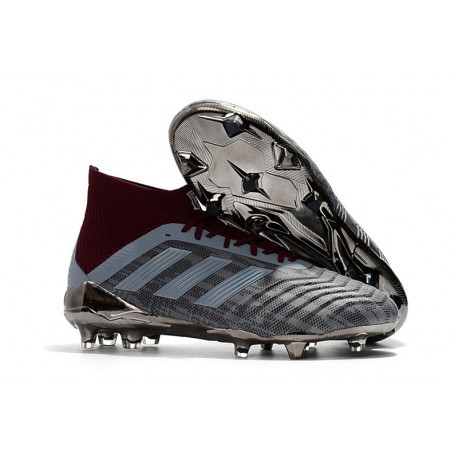 adidas Paul Pogba Predator 18.1 FG - Chaussures de Football Adidas Iron Metallic