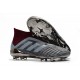 Chaussures adidas - Crampons Foot Adidas PP Predator 18+ FG Iron Metallic