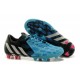 Nouveau Crampons de Football Adidas Battle Pack Predator Instinct FG Noir Blanc Bleu