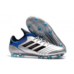Chaussures de Football Adidas Copa 18.1 FG Argent Métallique Noir Bleu
