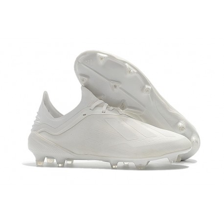 Crampons de football - Nouvelles - Adidas X 18.1 FG - Blanc CassÃ©