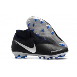 Nike Phantom Vision Elite DF FG - Chaussures de Football Bleu Noir